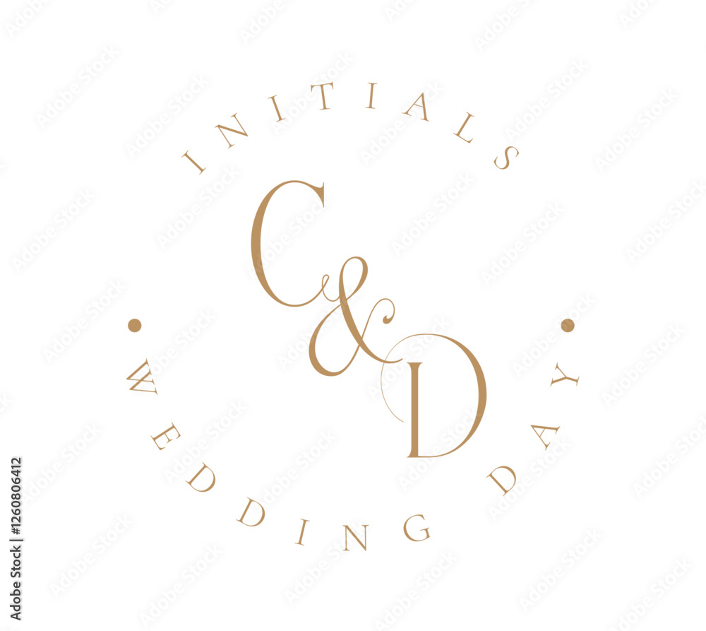 CD Monogram logo, Minimalist Typographic Line Monogram Logo, CD Wedding mon Monogram logo, Minimalist Typographic Line Monogram Logo, CD Wedding monogram logo,