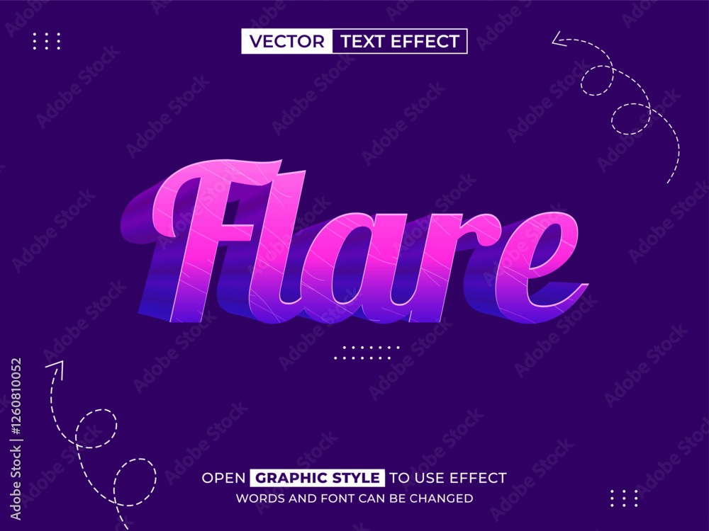 flare editable text, font effect, 3d text for title flare editable text, font effect, 3d text for title