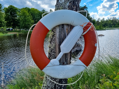 Ein Sommertag am Åsnen See in Småland, Südschweden photo