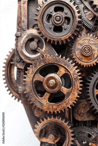 Mechanical Clock Close-Up photo