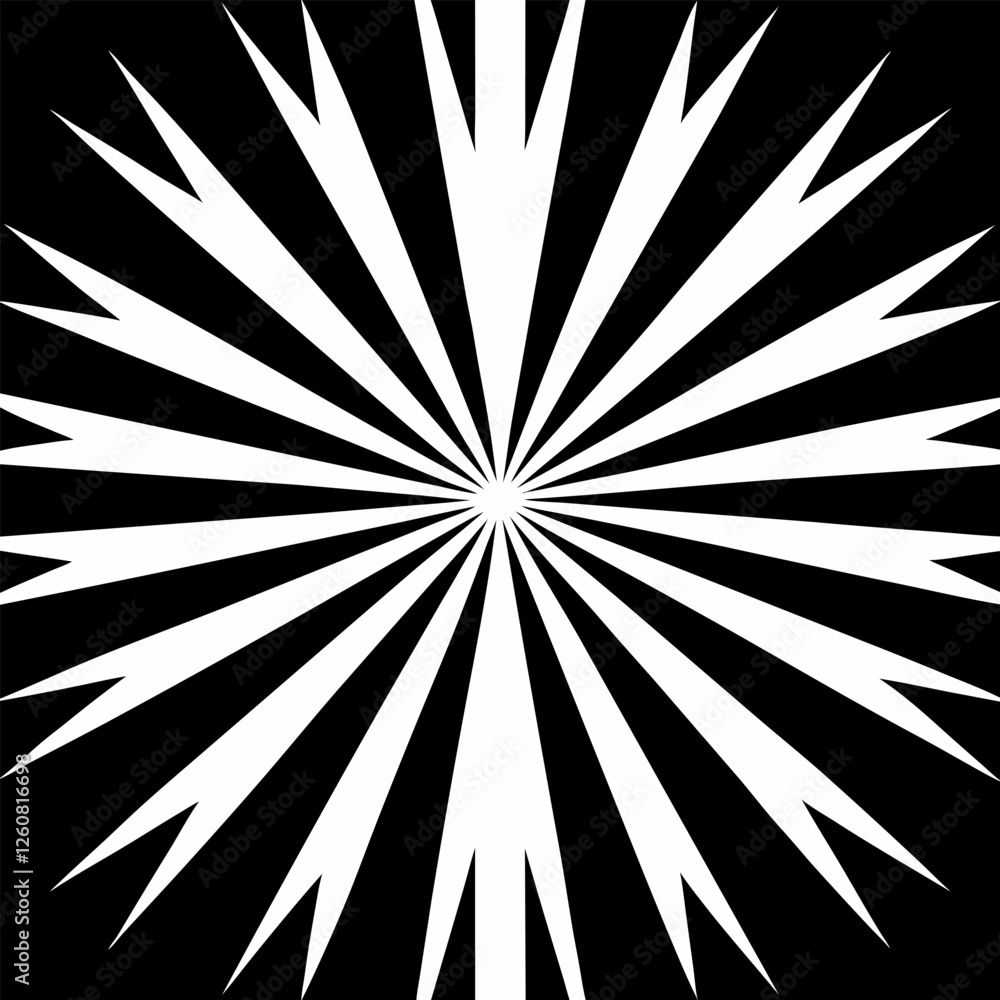 Obraz premium Sunburst Pattern Background vector icon.