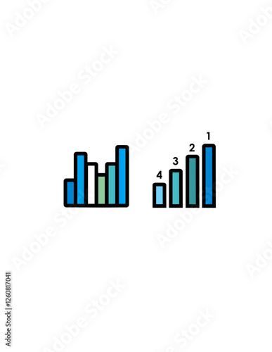 graph goes up and down according to the data