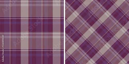 Seamless texture plaid of pattern tartan textile with a fabric vector check background. Set in night colors for colorful fashion choices in vibrant look.