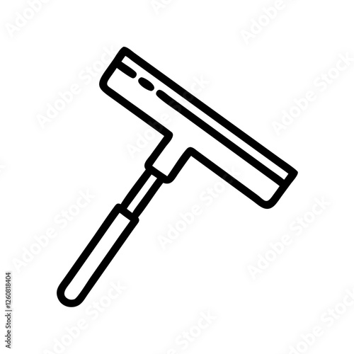 Window cleaning squeegee icon on transparent background, cleaning concept
