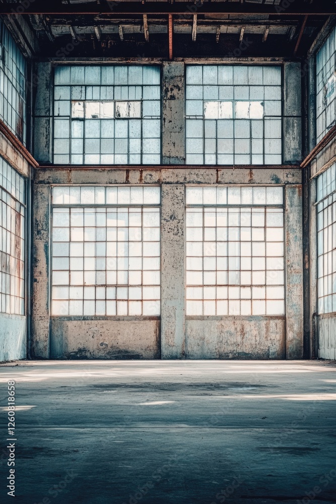 Industrial Building with Windows Industrial Building with Windows
