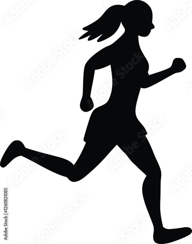 Runners silhouettes collection - vector
