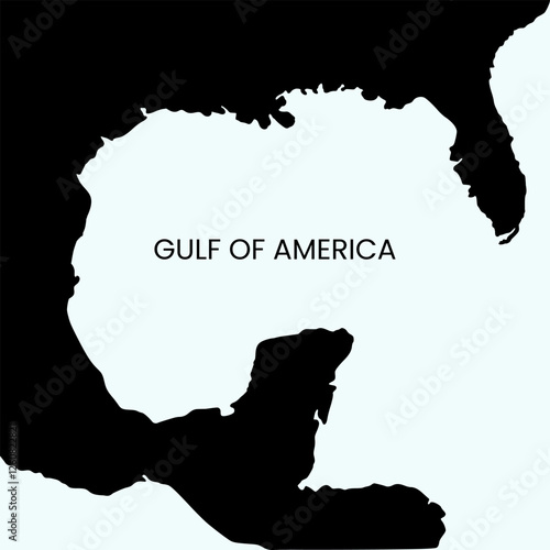 Fotografie Gulf of America map
