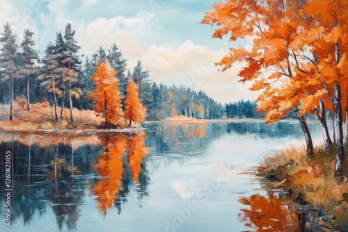 Lake Surrounded by Trees