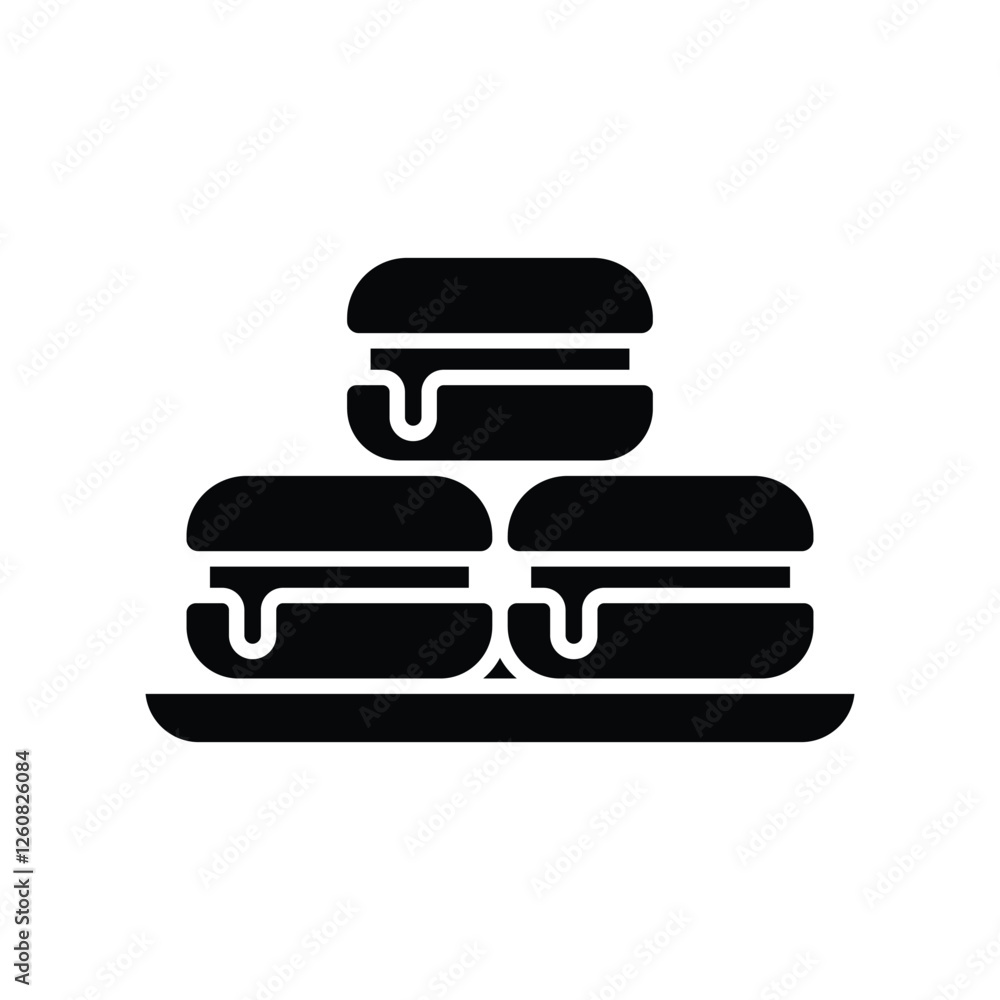 macaron icon vector design template simple and clean macaron icon vector design template simple and clean
