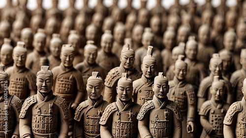 soldiers of the army. the terracotta army