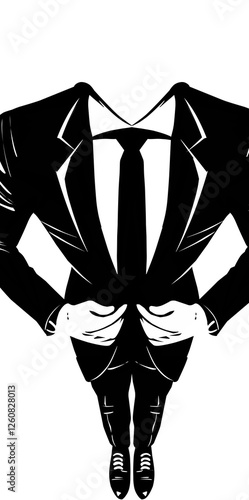 Silhouette of character in different poses