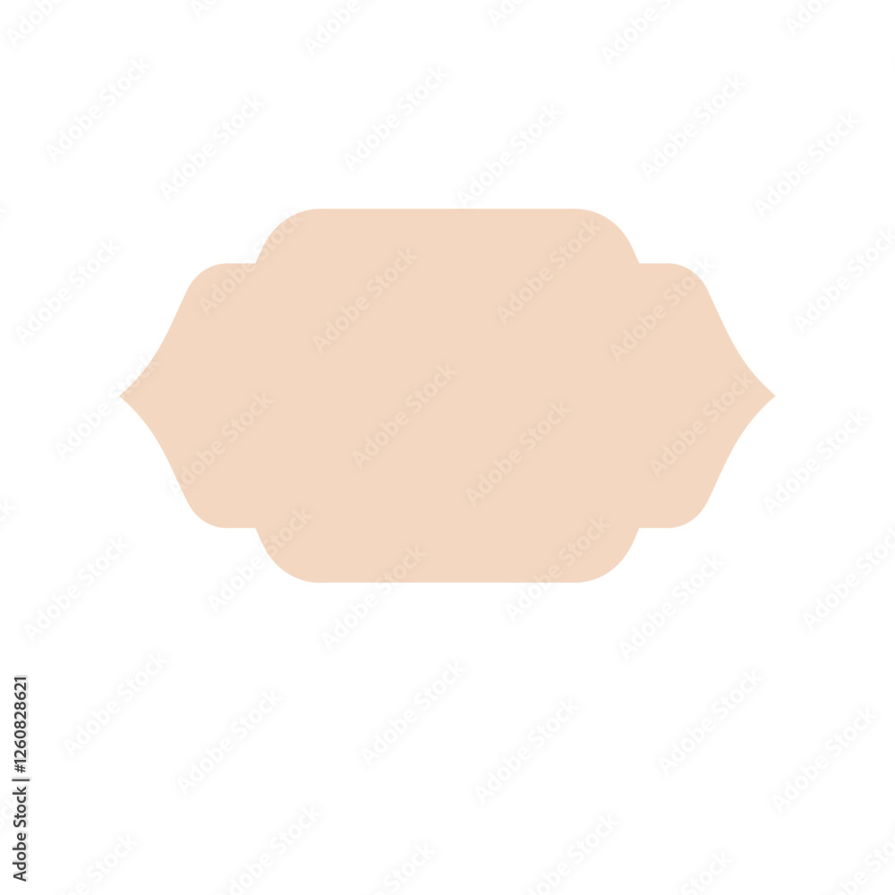 Obraz premium Oriental Arch Shaped Decorative Door or Window Frame in Islamic Style