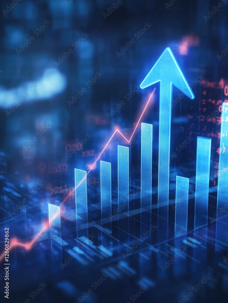Upward Arrow Graph Bar Chart Upward Arrow Graph Bar Chart