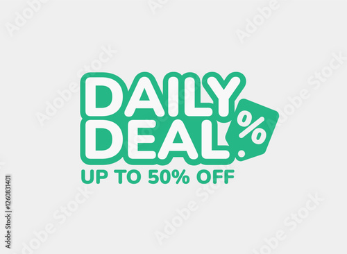Banner vector Daily Deal 50% OFF
