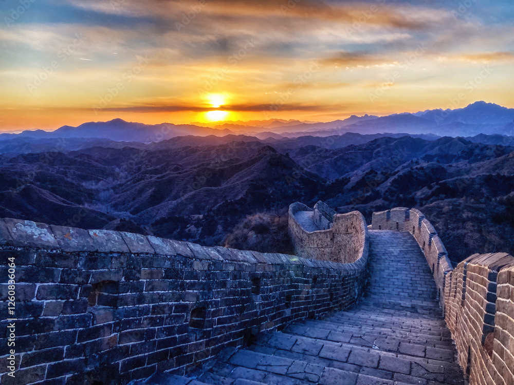 Φωτογραφία The Great Wall of China. Famous travel destinations in China.