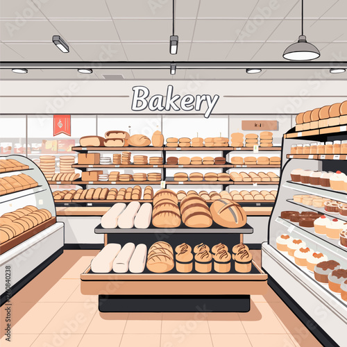 Bakery shop interior