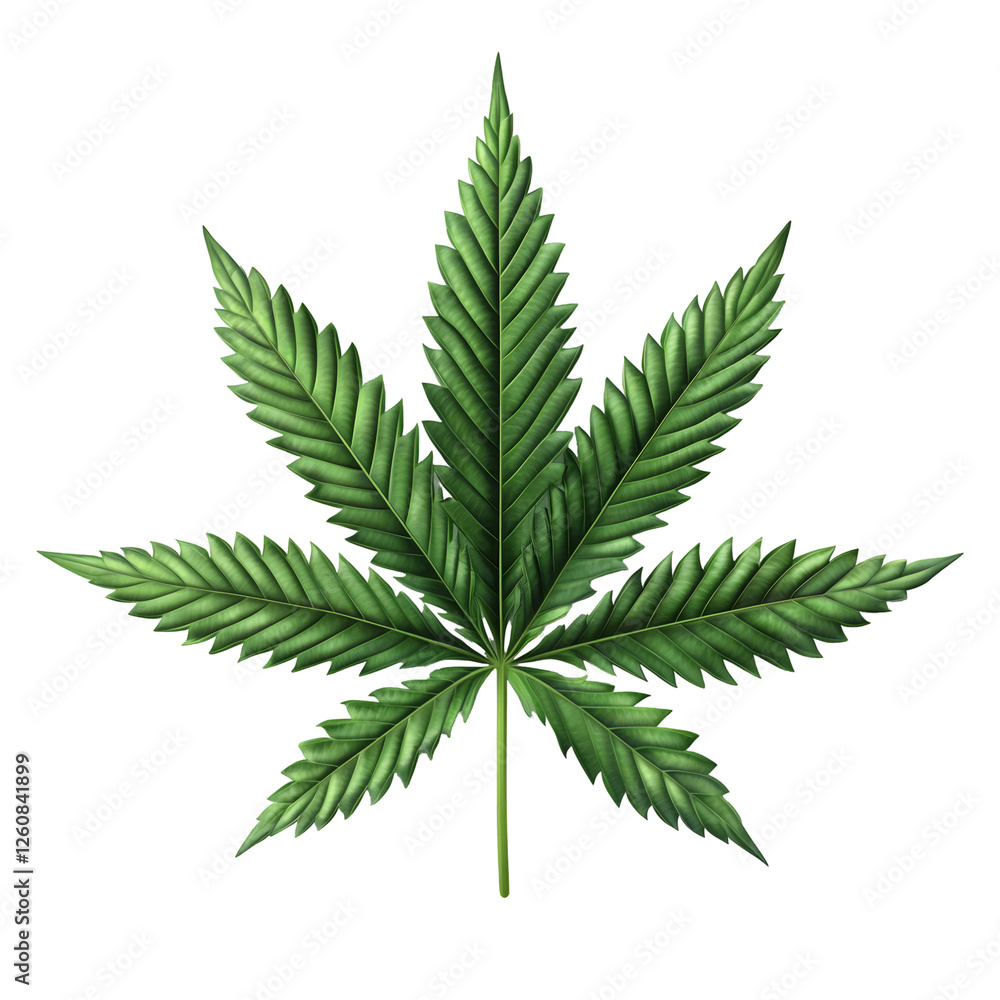 cannabis leaf on white background cannabis leaf on white background