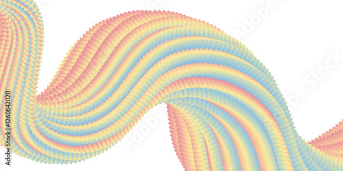 A dynamic form of color mixing. The colorful gradient design creates the illusion of volume. Liquid Art for design