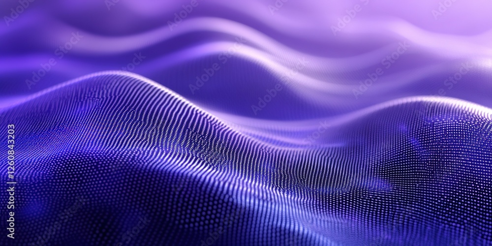 Abstract waves of digital patterns in vivid purple tones create a mesmerizing visual experience Abstract waves of digital patterns in vivid purple tones create a mesmerizing visual experience
