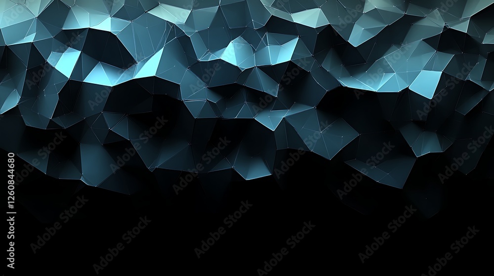 Obraz premium Abstract Dark Blue Polygonal Geometric Background