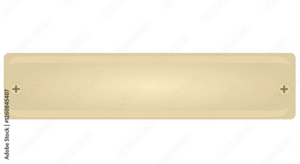 Brown metal plate. vector illustration Brown metal plate. vector illustration