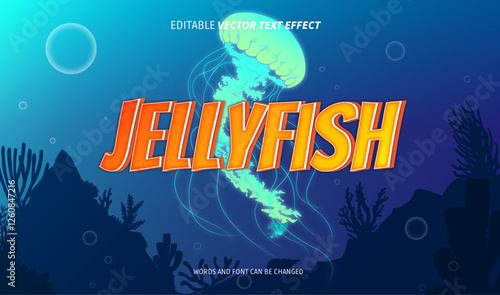 jellyfish editable text effect