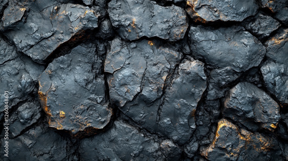 Cracked dark surface texture with rough, uneven rocks showcasing earthy tones and intricate patterns. Cracked dark surface texture with rough, uneven rocks showcasing earthy tones and intricate patterns.