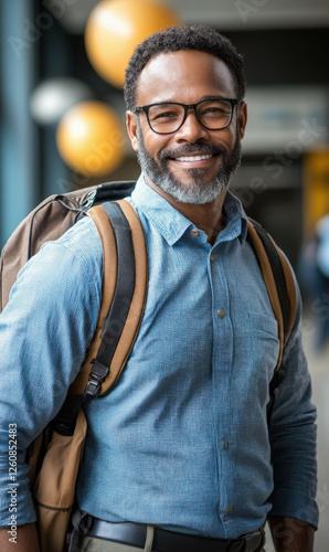 African Teacher Isolated