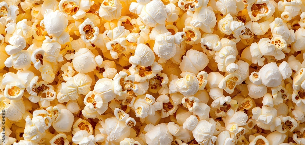 Delicious and fluffy popcorn ready for a movie night or snack time enjoyment. Delicious and fluffy popcorn ready for a movie night or snack time enjoyment.
