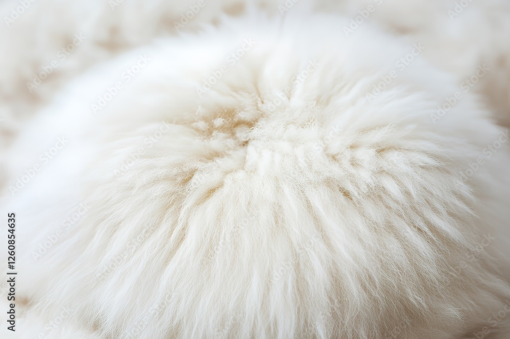 Luxurious Soft White Fur Texture Fluffy Sheepskin Background Close Up Detail Luxurious Soft White Fur Texture Fluffy Sheepskin Background Close Up Detail