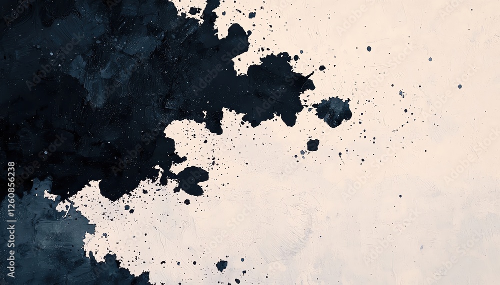 Abstract watercolor splash in black and white, ideal for backgrounds and artistic projects. Abstract watercolor splash in black and white, ideal for backgrounds and artistic projects.