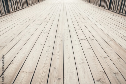 Wooden walkway inviting tranquility in a serene outdoor setting during daylight