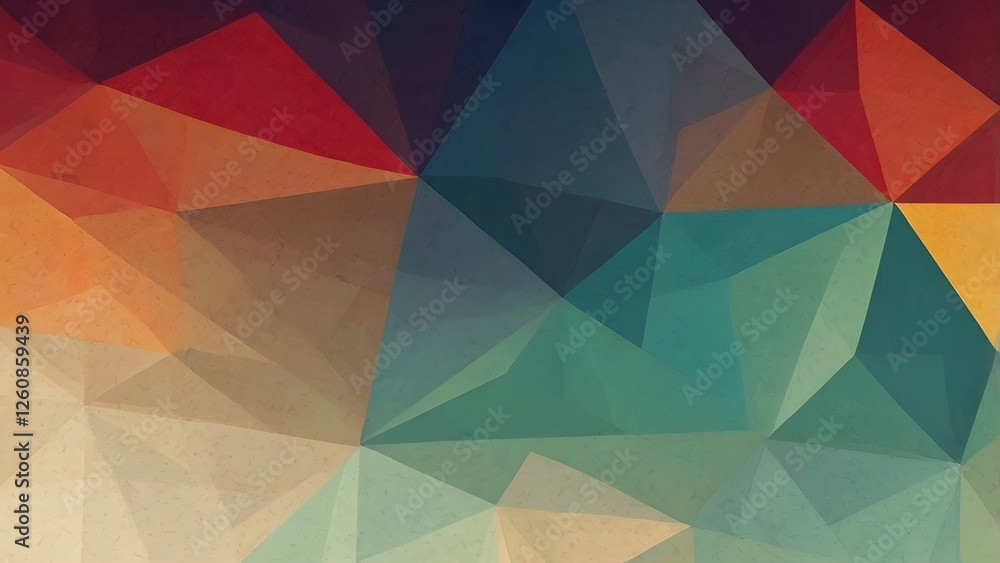 Fototapeta premium Colorful Abstract Geometric Background with Texture
