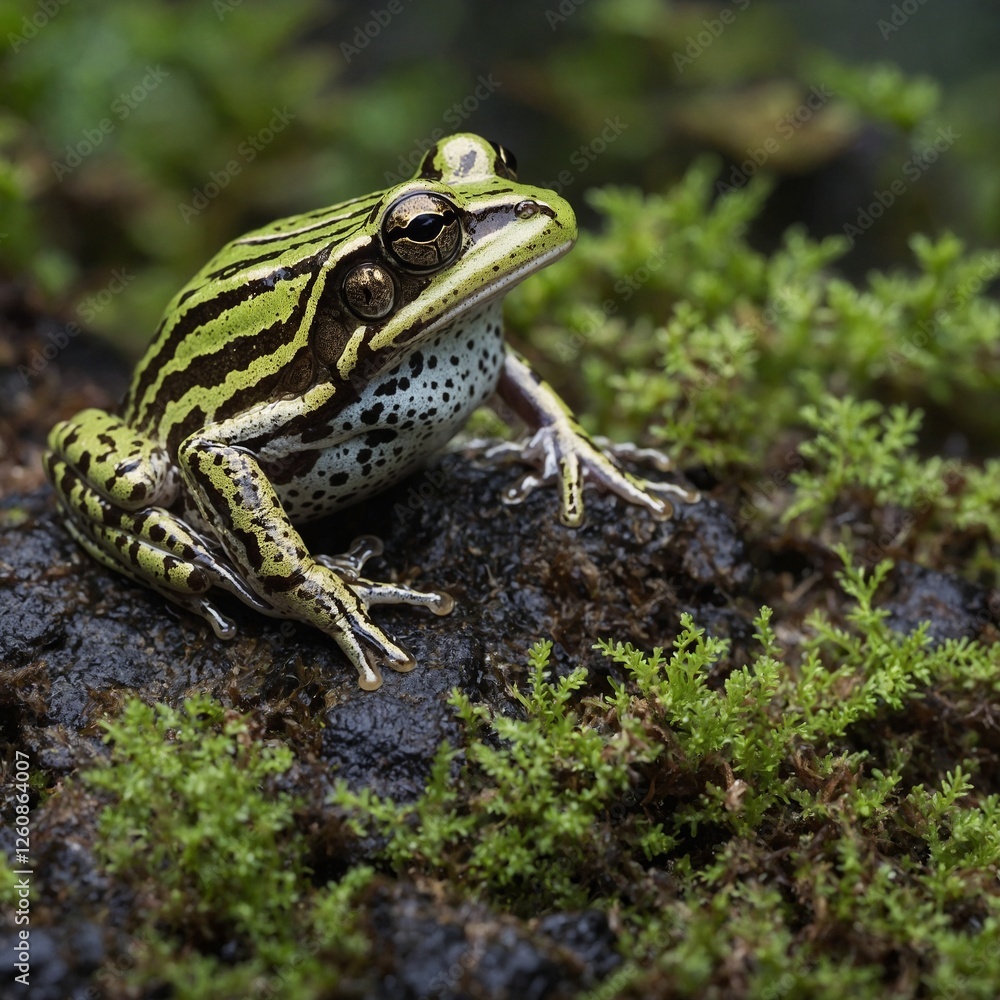 Obraz premium Describe the distinctive call of the Pacific chorus frogs.