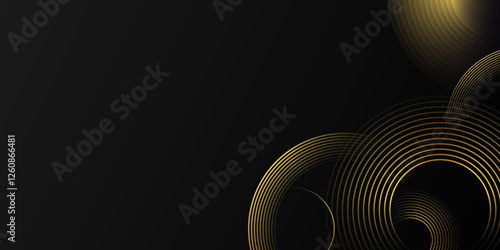 Abstract golden glowing geometric lines on light golden  background. Shiny golden diagonal rounded lines pattern. Futuristic concept. Suit for cover, brochure, presentation, flyer, web. vector........