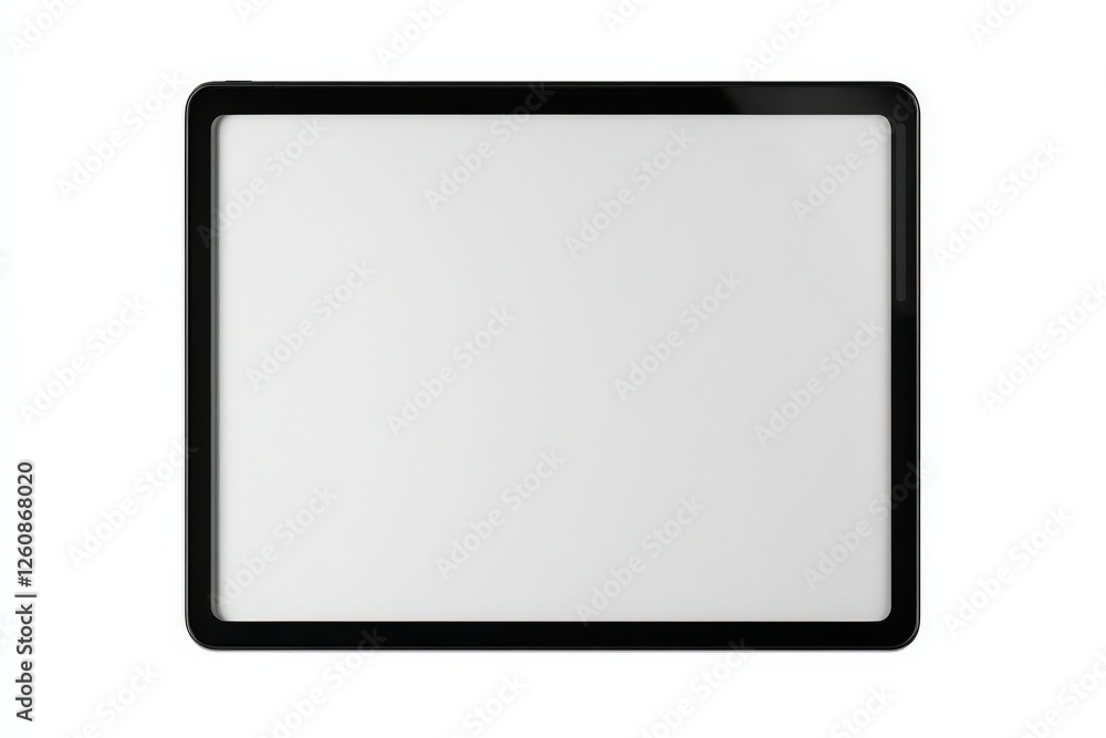 A blackscreen tablet is surrounded by leaves and a pencil A blackscreen tablet is surrounded by leaves and a pencil