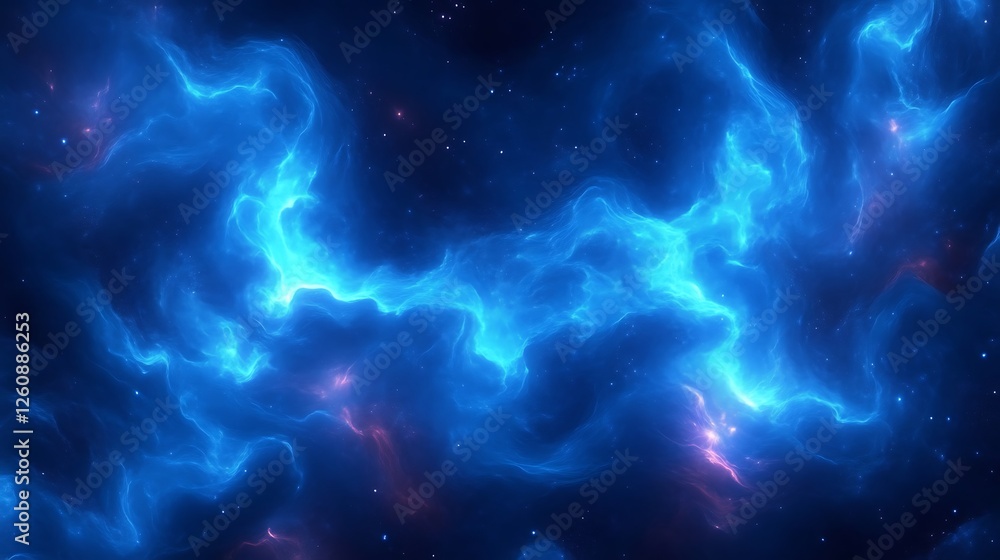 Celestial Nebula Swirling Blue Cosmic Dust Clouds Celestial Nebula Swirling Blue Cosmic Dust Clouds