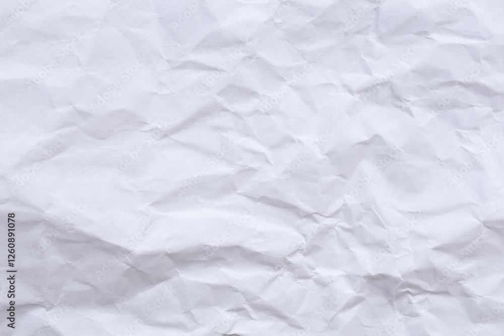 Fototapeta premium Crumpled white paper texture background