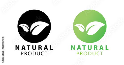 Natural Product Logo | Eco-Friendly Label | Organic & Sustainable Badge