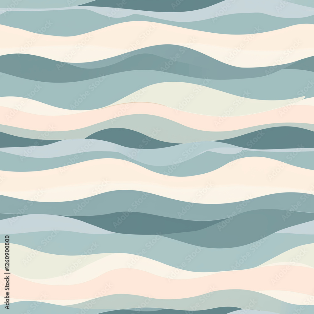 Abstract Wavy Ocean Pattern Background Abstract Wavy Ocean Pattern Background