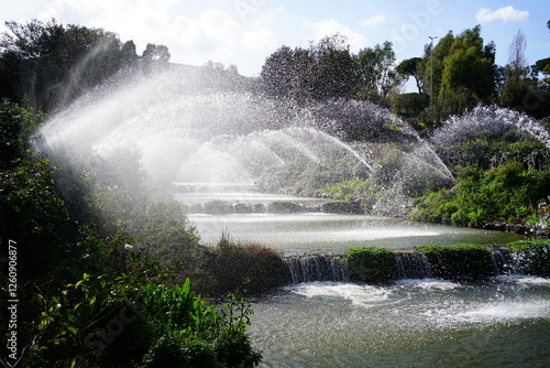 Eur park fontains, Rome, Italy
