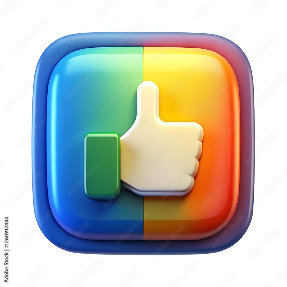 Like button. 3D sign. volumetric like sign. thumbs up symbol Like button. 3D sign. volumetric like sign. thumbs up symbol