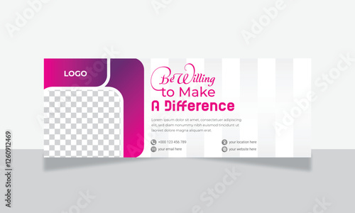 Modern facebook cover design template for professional facebook cover or page.