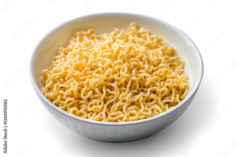 Instant noodles in a bowl isolated on white background with clipping path. Instant noodles in a bowl isolated on white background with clipping path.