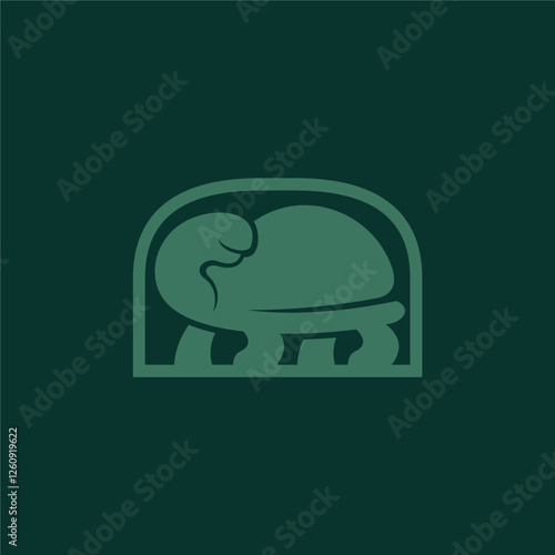 simple turtle logo for icon or symbol