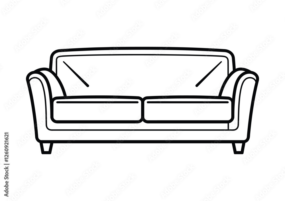 sofa line art vector illustration
sofa line art vector illustration