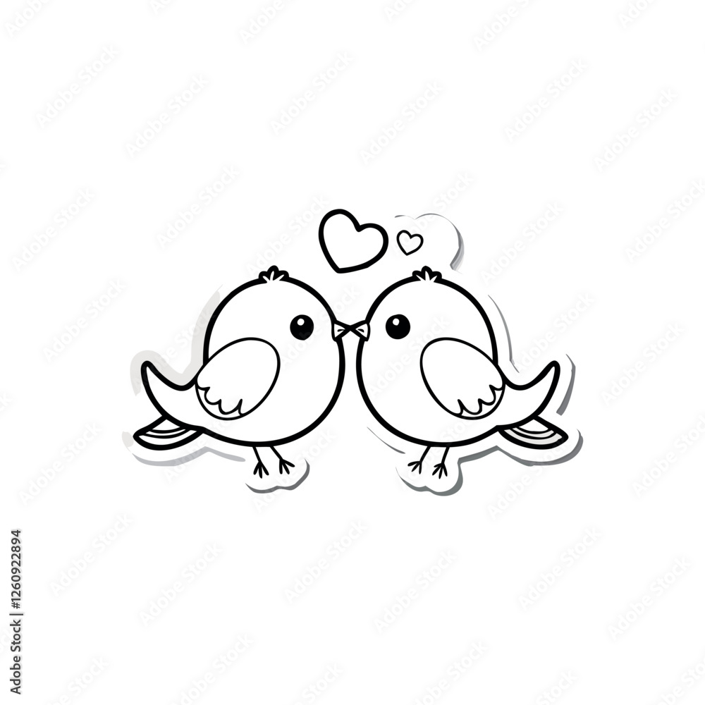 Black Silhouette valentine day love bird vector Black Silhouette valentine day love bird vector