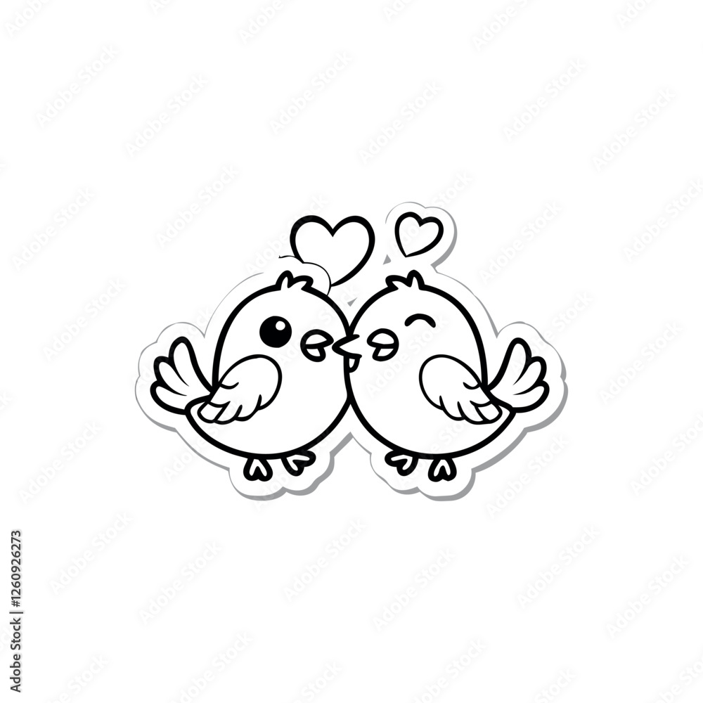 Black Silhouette valentine day love bird vector Black Silhouette valentine day love bird vector