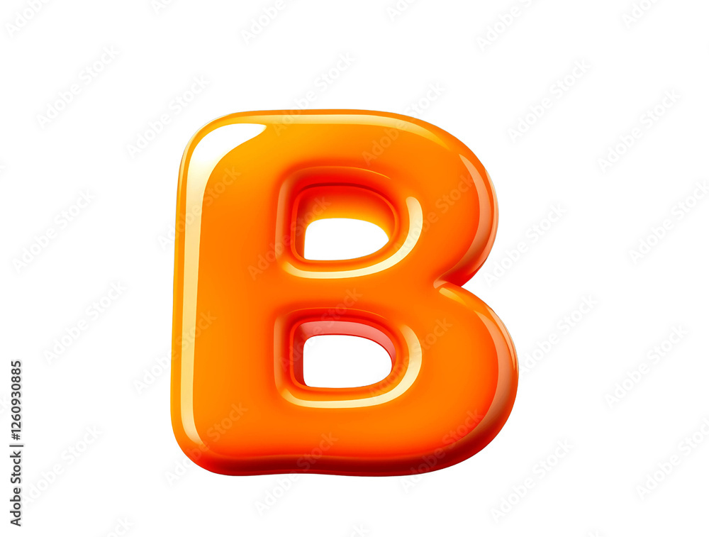 orange letter b orange letter b