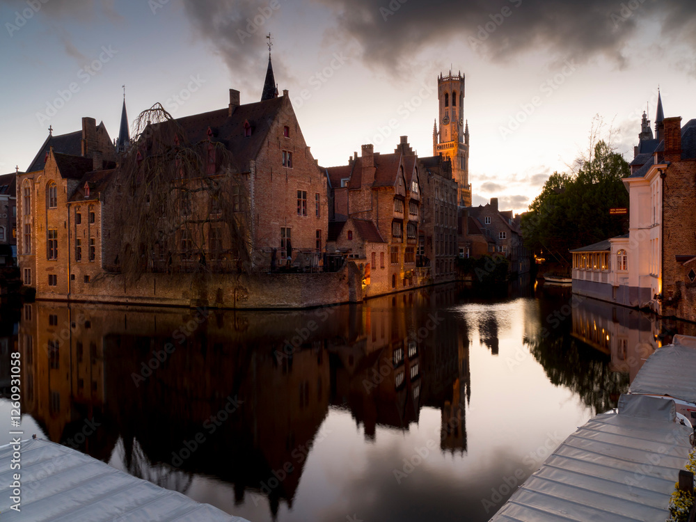 Belgium, Bruges, Belfry bell tower